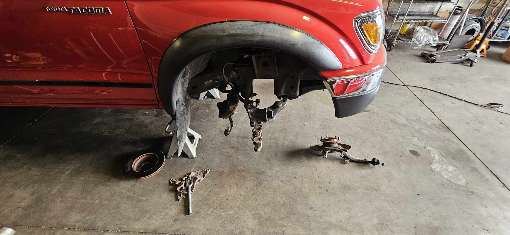 suspension work on a truck