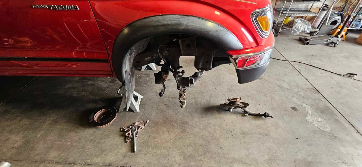 suspension work on a truck